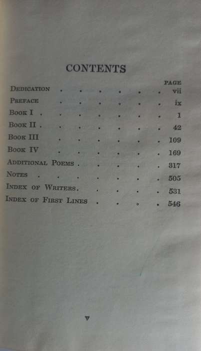 Palgraves golden treasury with additional poems