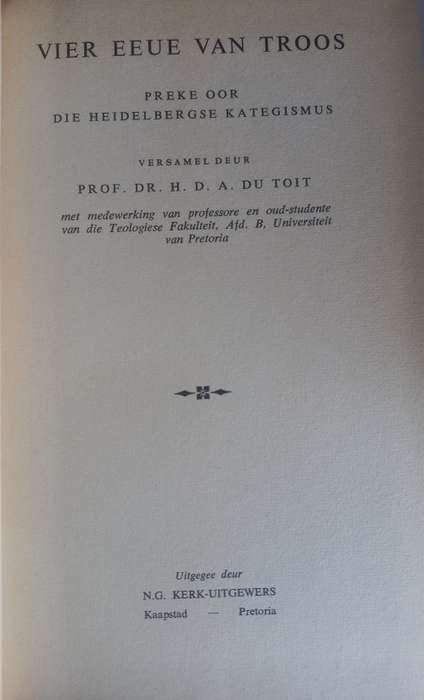 Vier eeue van troos