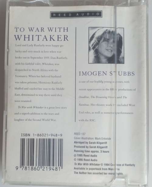 To war with Whitaker audiobook on tape