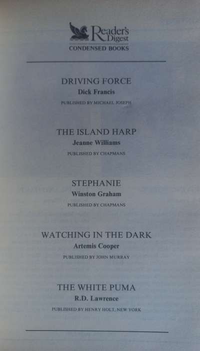 Reader`s digest condensed book: Driving force, The island harp, Stephanie