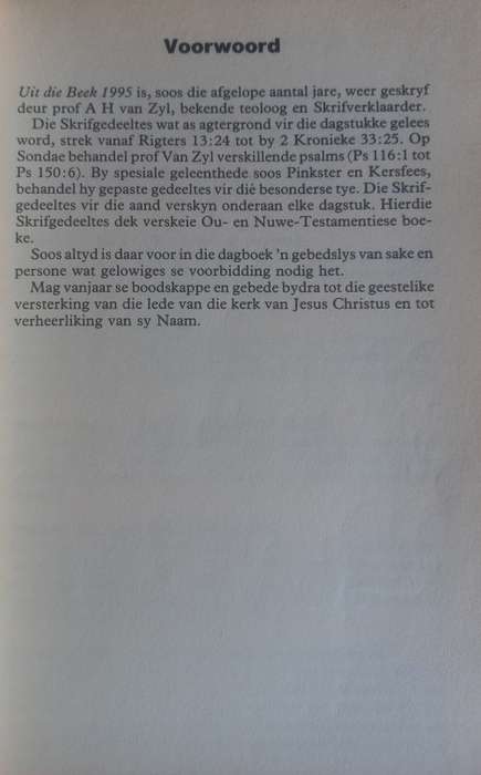 Uit die beek 1995