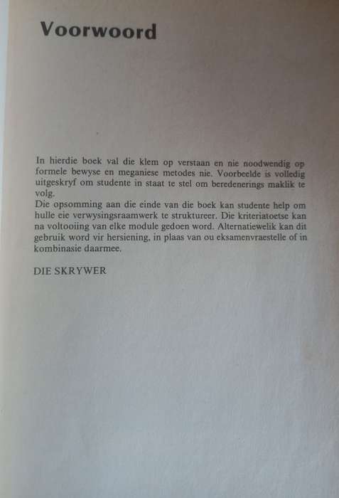 Wiskunde N1