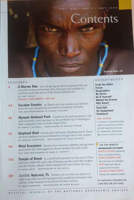 National Geographic July 2004