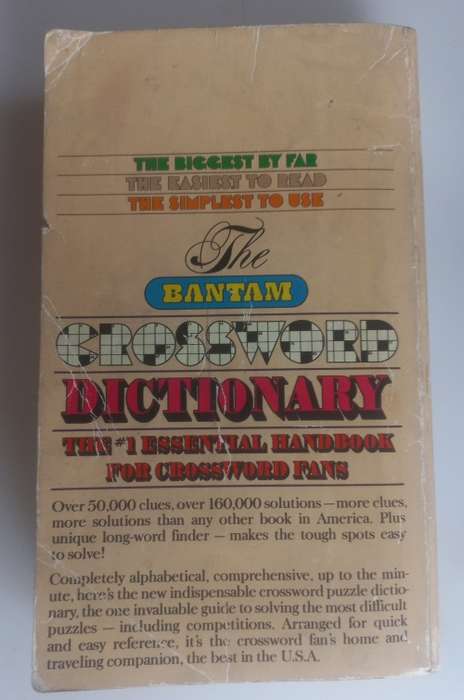 The Bantam crossword dictionary