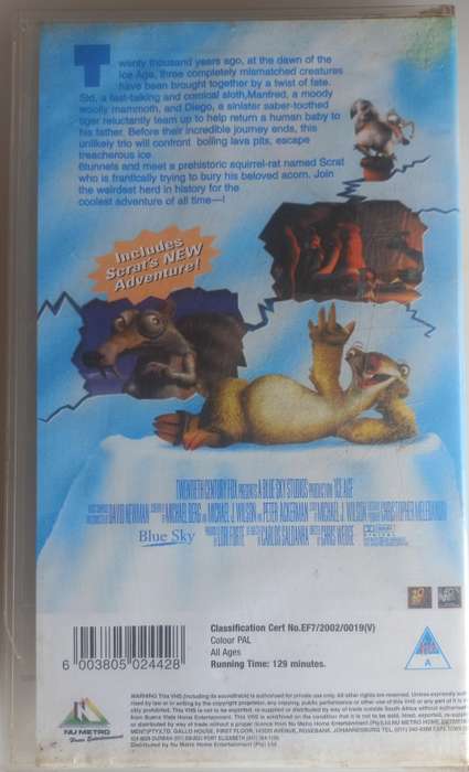Ice age VHS