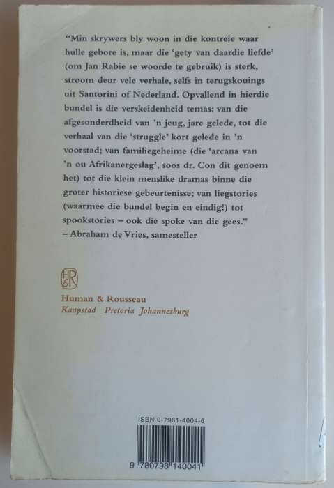Uit die kontreie saam saamgestel deur Abraham H de Vries