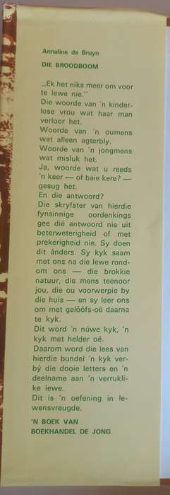 Die broodboom deur Annaline de Bruyn