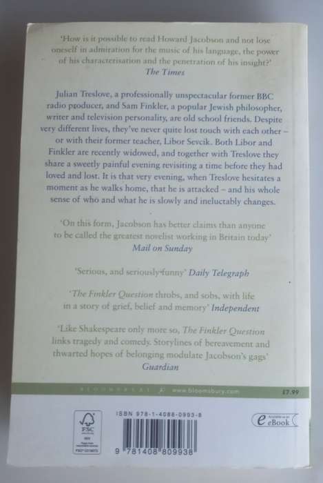 The finkler question by Howard Jacobson