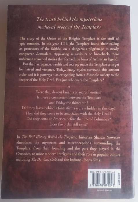 The real history behind the templars by Sharan Newman