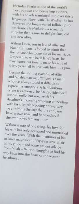 The wedding by Nicholas Sparks