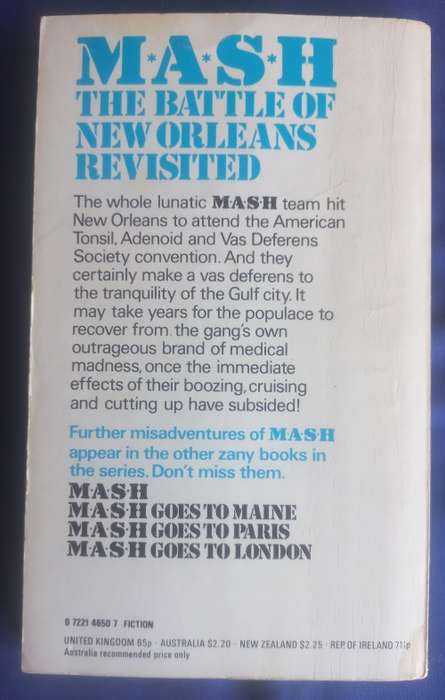 Mash goes to New Orleans by Richard Hooker & William E Butterworth