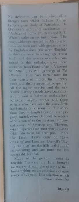 Great English essays by James Reeves