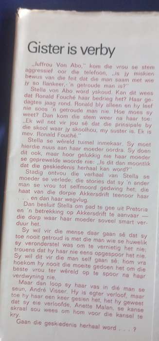 Gister is verby deur M Strydom