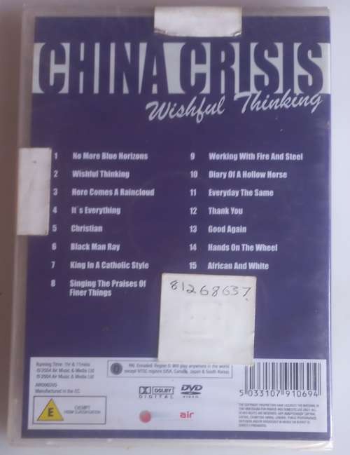 China Crisis - Wishful thinking dvd *sealed*