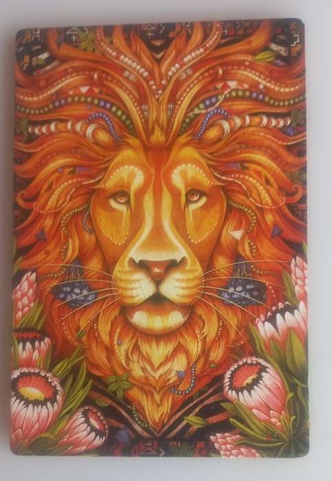 Woody card - The king of Africa (wooden postcard)