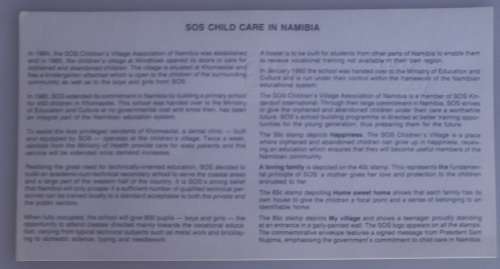 First day envelope: SOS Children`s village care