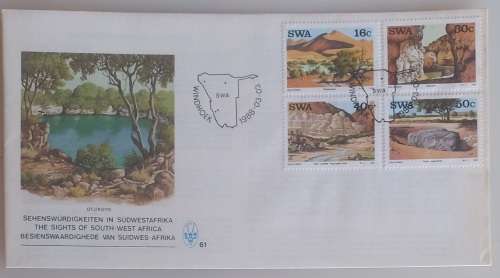 First day envelope - The sights of South-West Africa (FDC)