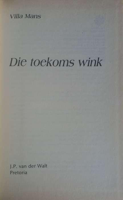 Die toekoms wink deur Villa Mans