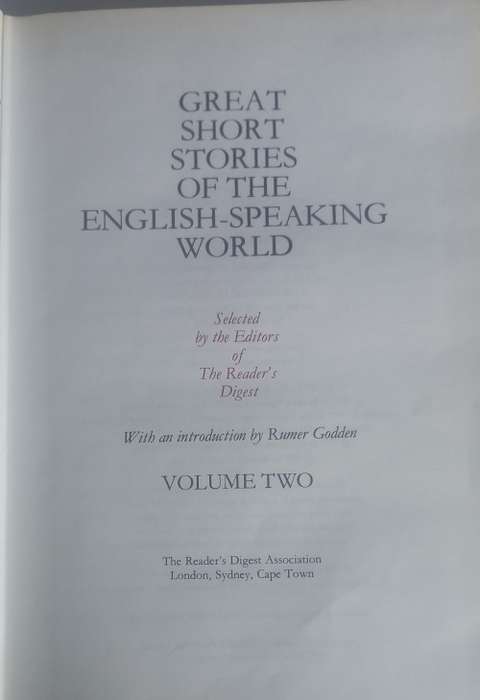 Great short stories of the English-speaking world volume two