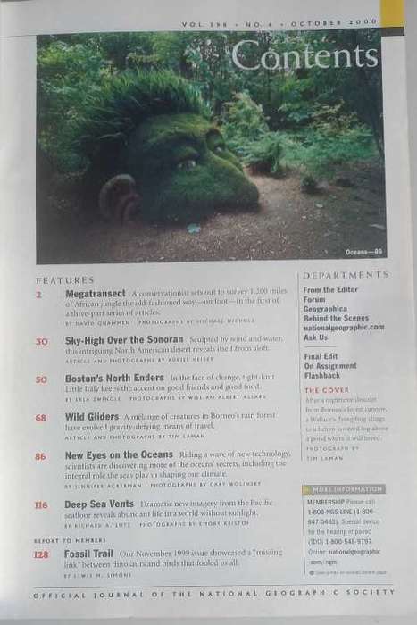 National Geographic October 2000