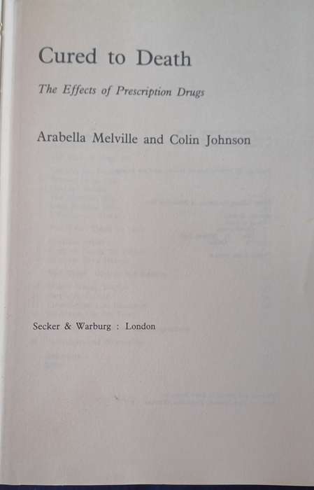 Cured to death, the effects of prescription drugs