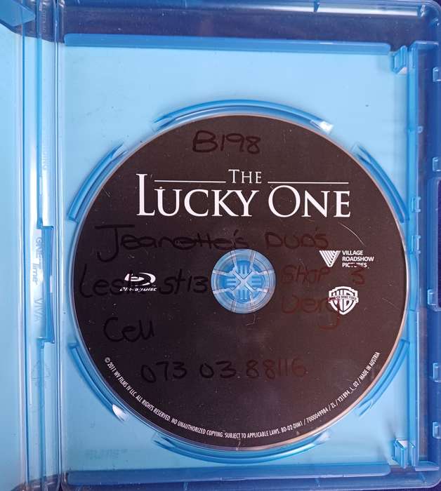 The lucky one blue ray dvd