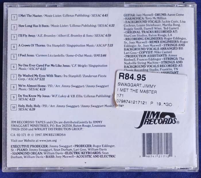 Jimmy Swaggart - I met the master cd