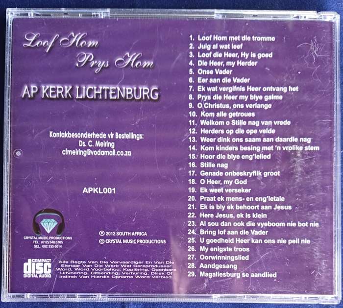 AP Kerk Lichtenburg - Loof Hom prys Hom cd