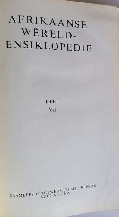 Afrikaanse wereldensiklopedie deel VII