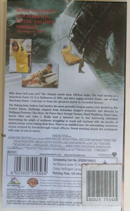 The perfect storm - George Clooney VHS