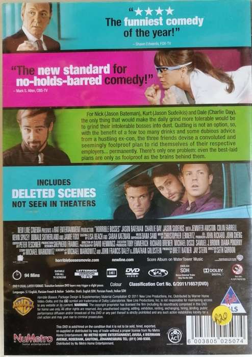 Horrible bosses - Jason Bateman dvd
