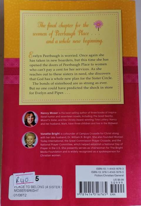 A Place to belong by Nancy Moser and Vonette Bright