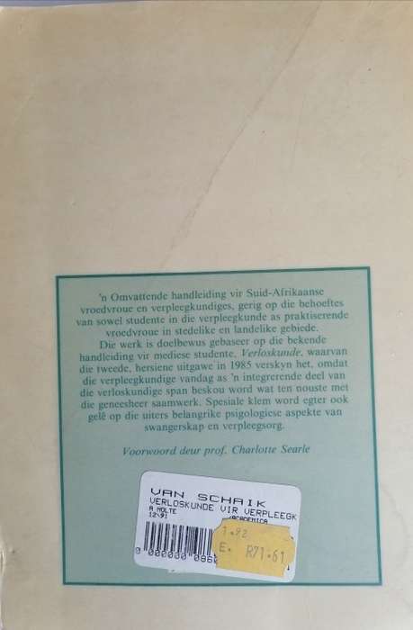 Verloskunde vir verpleegkundiges