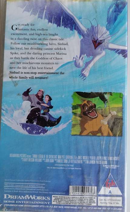 Sinbad legend of the Seven Seas VHS