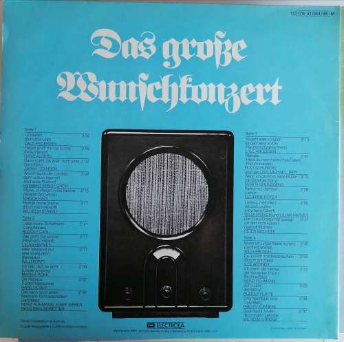 Das grosse wunschkonzert double LP