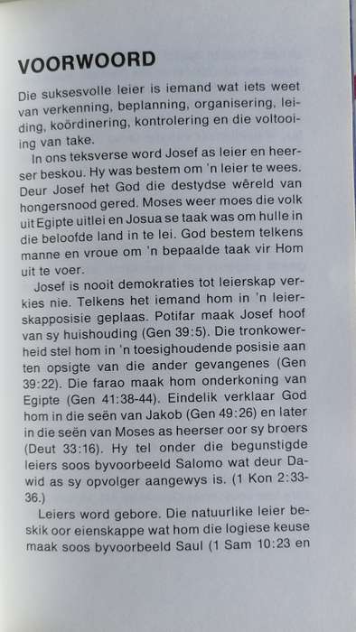 Leierskap deur Willie Marais