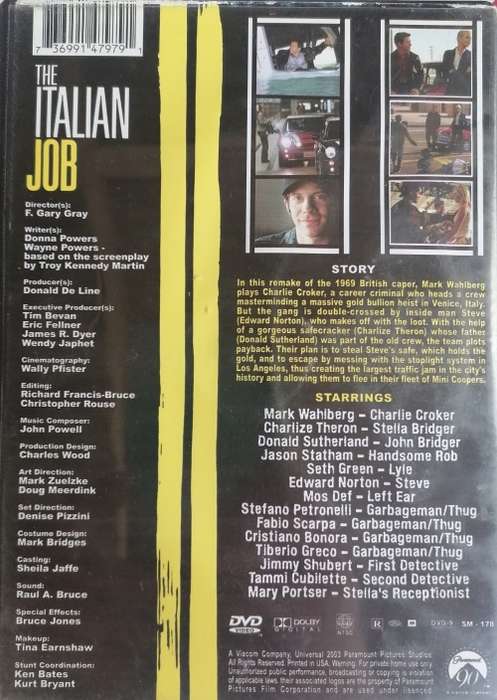 The Italian job dvd