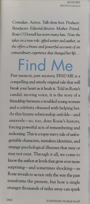 Find me by Rosie O`Donnell