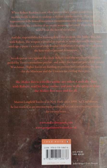 The malice box by Martin Langfield