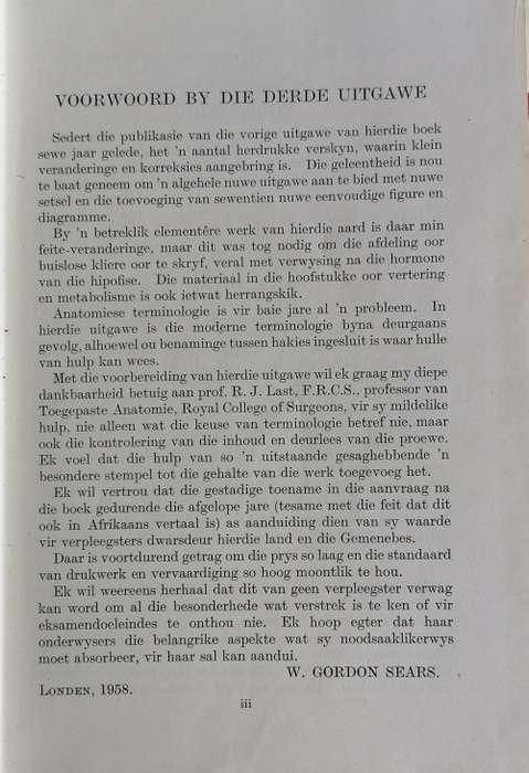 Anatomie en fisiologie vir verpleegsters
