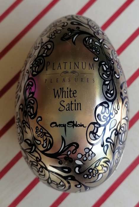 Platinum Pleasures White Satin tin