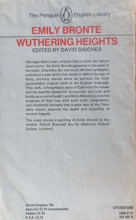 Wuthering Heights by Emily Bronte