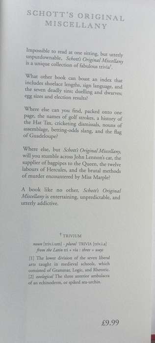 Schott`s original miscellany