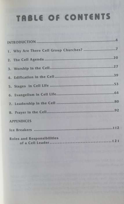 Cell Leader`s guidebook