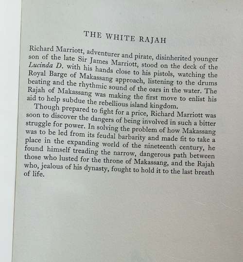 The White Rajah by Nicholas Monsarrat