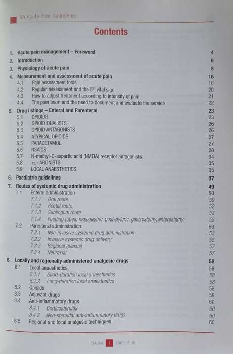 South African acute pain guidelines