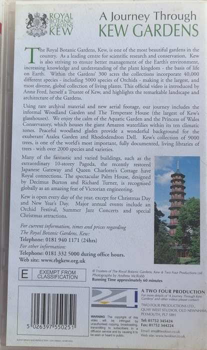 A journey through Kew gardens VHS