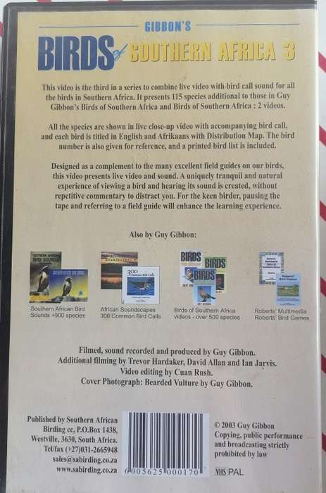 Birds of Southern Africa VHS