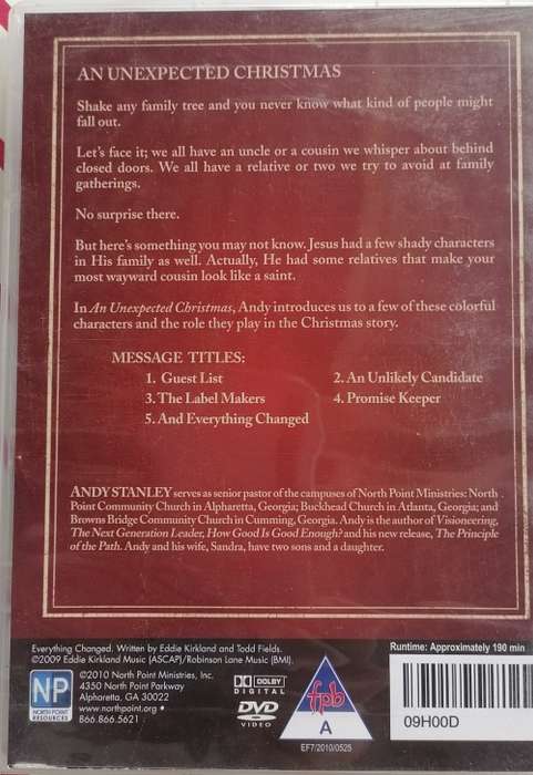 An unexpected Christmas dvd