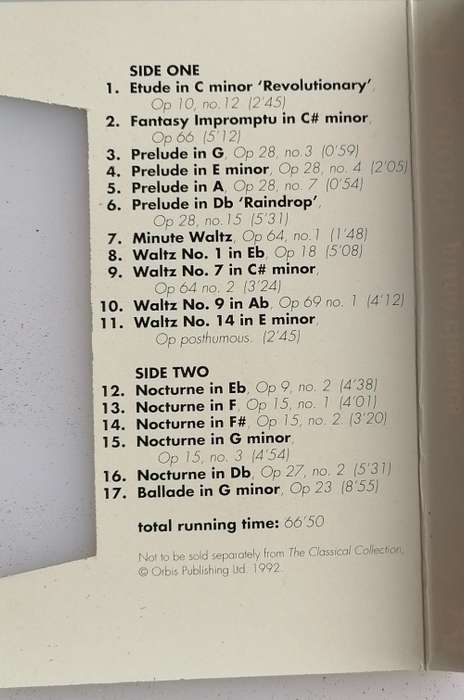 The classical collection - Chopin tape